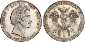 BAYERN. Ludwig I., 1825-1848. 
Geschichtstaler 1827, "ZOLLVEREIN".
Thun 52, AKS 116, J. 34 vz