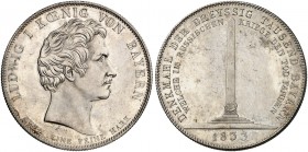 BAYERN. Ludwig I., 1825-1848. 
Geschichtstaler 1833, "DENKMAL DER DREYSSIGTAUSEND BAYERN".
Thun 62, AKS 129, J. 44 vz - f. St