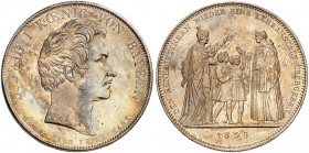 BAYERN. Ludwig I., 1825-1848. 
Ein zweites Exemplar.
schöne Patina, min. Rdf., f. St