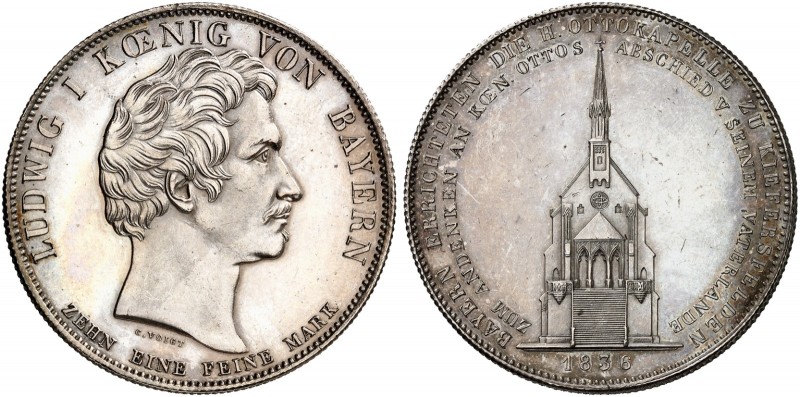 BAYERN. Ludwig I., 1825-1848. 
Ein zweites Exemplar.
vz+