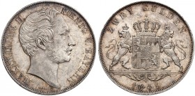 BAYERN. Maximilian II. Joseph, 1848-1864. 
Doppelgulden 1849.
Thun 90, AKS 150, J. 83 vz