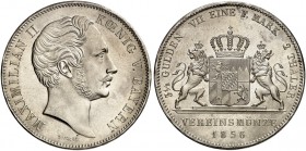 BAYERN. Maximilian II. Joseph, 1848-1864. 
Ein zweites Exemplar.
winz. Kr., f. St