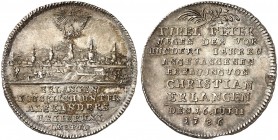 BRANDENBURG - ANSBACH. 
20 Kreuzer 1786, Schwabach, auf die 100-Jahrfeier der Neustadt Erlangen.
Slg. Wilm. 1162, Frank 166, Fischer-Maué 3.737 vz