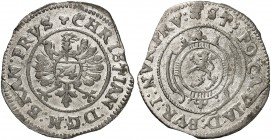 BRANDENBURG - BAYREUTH. Christian, 1603-1655. 
Kipper 24 Kreuzer o. J.
Slg. Wilm. - , Slg. Kraaz - kl. ZE, ss - vz