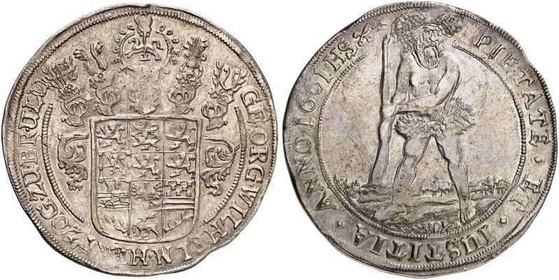 BRAUNSCHWEIG - CALENBERG - HANNOVER. Georg Wilhelm, 1648-1665. 
Taler 1661, Zel...