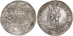 BRAUNSCHWEIG - CALENBERG - HANNOVER. Georg Wilhelm, 1648-1665. 
Taler 1662, Zellerfeld.
Dav. 6528, Welter 1583 ss - vz