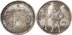 BRAUNSCHWEIG - CALENBERG - HANNOVER. Ernst August, 1679-1698. 
Taler 1697, Zellerfeld.
Dav. 6601, Welter 1955 ss