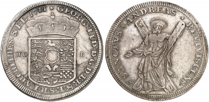 BRAUNSCHWEIG - CALENBERG - HANNOVER. Georg I. Ludwig, 1698-1714. 
Taler 1711, C...