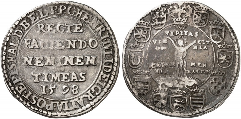 BRAUNSCHWEIG - WOLFENBÜTTEL. Heinrich Julius, 1589-1613. 
Taler 1598, Goslar, "...