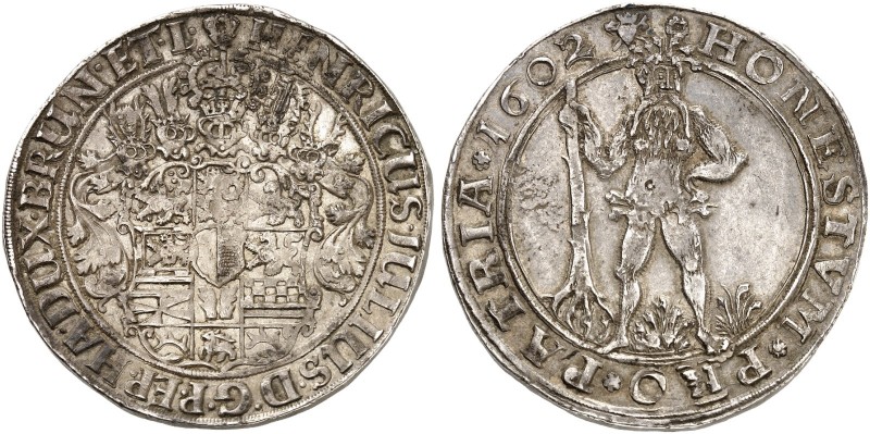 BRAUNSCHWEIG - WOLFENBÜTTEL. Heinrich Julius, 1589-1613. 
Taler 1602, Zellerfel...