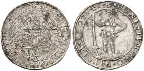 BRAUNSCHWEIG - WOLFENBÜTTEL. Heinrich Julius, 1589-1613. 
Taler 1607, Zellerfeld.
Dav. 6285, Welter 645 B min. Hksp., ss