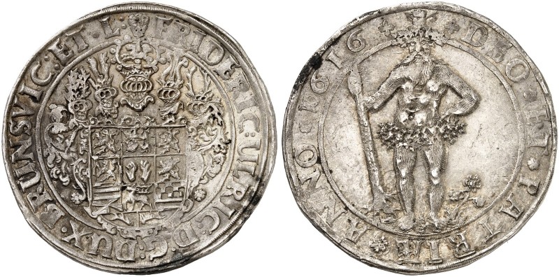 BRAUNSCHWEIG - WOLFENBÜTTEL. Friedrich Ulrich, 1613-1634. 
Taler 1616, Goslar o...