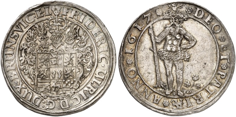 BRAUNSCHWEIG - WOLFENBÜTTEL. Friedrich Ulrich, 1613-1634. 
Taler 1617, Goslar o...