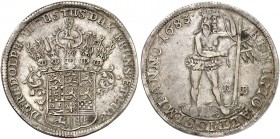 BRAUNSCHWEIG - WOLFENBÜTTEL. Rudolph August, 1666-1685. 
Taler 1683, Zellerfeld.
Dav. 6379, Welter 1840 ss