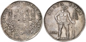 BRAUNSCHWEIG - WOLFENBÜTTEL. August Wilhelm, 1714-1731. 
Taler 1715, Zellerfeld.
Dav. 2126, Welter 2376 min. Sfr., f. vz
