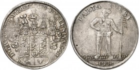 BRAUNSCHWEIG - WOLFENBÜTTEL. August Wilhelm, 1714-1731. 
Taler 1723, Zellerfeld.
Dav. 2126, Welter 2376 min. Sfr., ss