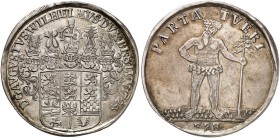 BRAUNSCHWEIG - WOLFENBÜTTEL. August Wilhelm, 1714-1731. 
Taler 1724, Zellerfeld.
Dav. 2126, Welter 2376 ss
