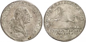 BRAUNSCHWEIG - WOLFENBÜTTEL. Karl I., 1735-1780. 
Ein zweites Exemplar.
Rändelungsfehler, ss+