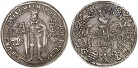 DEUTSCHER ORDEN. Maximilian I., Erzherzog von Österreich, 1590-1618. 
Taler 1603, Hall.
Dav. 5848, Prokisch 60 B/b, M. / T. 366 ss