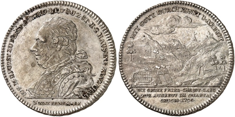 FÜRSTENBERG. - Fürstentum. Joseph Maria Benedikt, 1783-1796. 
Konventionstaler ...