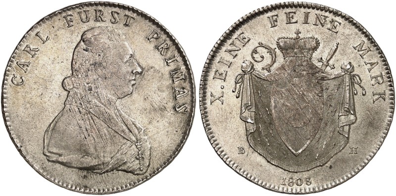 FÜRSTPRIMATISCHE STAATEN. Fürstprimas Carl Theodor von Dalberg, 1806-1813. 
Kon...