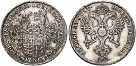 FUGGER - ZINNENBURG - WOERTH. Cajetan zu Zinnenberg, 1720-1791 und Carl zu Nordendorf, 1706-1784. 
Taler 1781, München, mit Titel Joseph II.
Dav. 22...