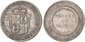 FULDA. - Bistum. Adalbert III. von Harstall, 1788-1802. 
1/2 Konventionstaler 1796, Kontribution.
Buch. 8 kl. Sfr., f. ss