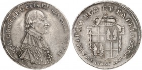 FULDA. - Bistum. Adalbert III. von Harstall, 1788-1802. 
1/2 Konventionstaler 1796, Kontribution.
Buch. 6 kl. Sammlerzeichen, ss