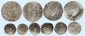 HANAU - MÜNZENBERG. Philipp Ludwig II., 1580-1612. 
Lot von 10 Stück: Diverse Hohlpfennige und 3 Kreuzer o. J., mit Titel Rudolph II.
Suchier 25 ff....