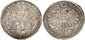 HANAU - MÜNZENBERG. Philipp Moritz, 1612-1638. 
Taler 1623, Hanau, mit Titel Ferdinand II.
Dav. 6688, Suchier 80 min. Sfr., ss - vz