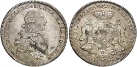 HANAU - MÜNZENBERG. Wilhelm IX. von Hessen-Kassel, 1760-1785. 
Konventionstaler 1771, Hanau, Ausbeute der Bieberer Gruben.
Dav. 2288 A, Schütz 2076,...