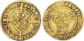 PFALZ. - Alte Kurlinie. Ludwig IV., "der Sanftmütige", 1436-1449. 
Zwitter-Goldgulden o. J. (1440), Bacharach.
Friedb. 1977, Slg. Noss - , Slg. Memm...