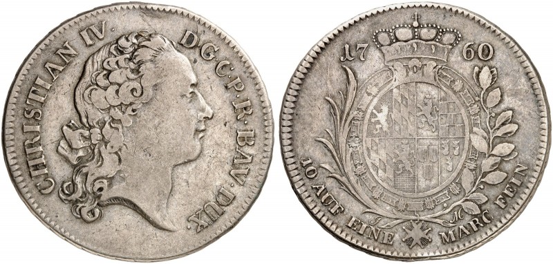 PFALZ - BIRKENFELD - ZWEIBRÜCKEN. Christian IV., 1735-1775. 
Konventionstaler 1...