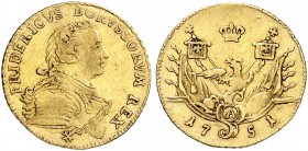 PREUSSEN. Friedrich II., "der Große", 1740-1786. 
Ein zweites Exemplar.
Gold ss / f. ss