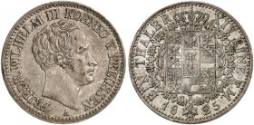 PREUSSEN. Friedrich Wilhelm III., 1797-1840. 
Taler 1825 A.
Thun 247, Olding 180, AKS 14, J. 59 f. vz
