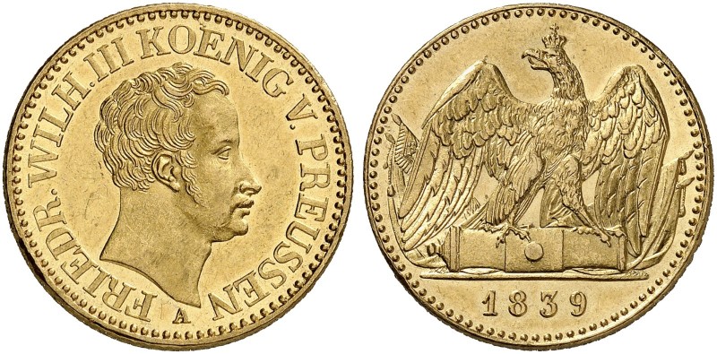 PREUSSEN. Friedrich Wilhelm III., 1797-1840. 
Doppelter Friedrichs d'or 1839 A....