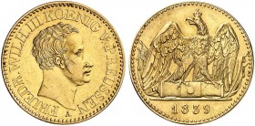 PREUSSEN. Friedrich Wilhelm III., 1797-1840. 
Ein zweites Exemplar.
Gold vz