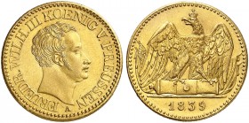 PREUSSEN. Friedrich Wilhelm III., 1797-1840. 
Ein viertes Exemplar.
Gold vz