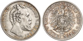 ANHALT. Friedrich I., 1871-1904. J. 19, N. 1, EPA 2/1. 
Ein zweites Exemplar.
kl. Kr., ss