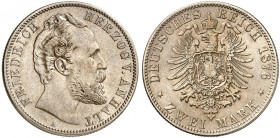 ANHALT. Friedrich I., 1871-1904. J. 19, N. 1, EPA 2/1. 
Ein viertes Exemplar.
vz+