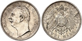 ANHALT. Friedrich II., 1904-1918. J. 22, EPA 2/3. 
Ein zweites Exemplar.
schöne Patina, St