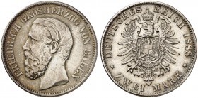 BADEN. Friedrich I., 1852-1907. J. 26, EPA 2/4. 
2 Mark 1888.
ss