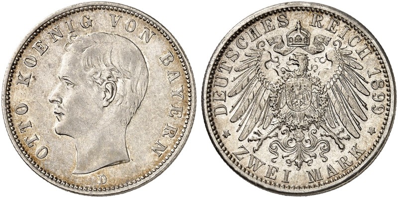 BAYERN. Otto II., 1886-1913. J. 45, EPA 2/13. 
2 Mark 1899.
vz / vz - St