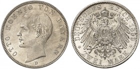 BAYERN. Otto II., 1886-1913. J. 45, EPA 2/13. 
Ein zweites Exemplar.
f. St