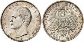 BAYERN. Otto II., 1886-1913. J. 47, EPA ¾. 
3 Mark 1912.
f. St