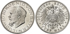 BAYERN. Ludwig III., 1913-1918. J. 53, EPA 5/16. 
Ein zweites Exemplar.
winz. Kr., f. St