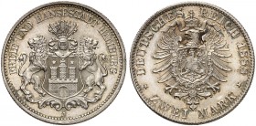 HAMBURG. J. 61, EPA 2/17. 
Ein zweites Exemplar.
Prachtexemplar mit feiner Patina !
St