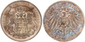 HAMBURG. J. 65, EPA 5/21. 
5 Mark 1913.
schöne Patina, PP