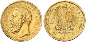 BADEN. Friedrich I., 1852-1907. J. 184, EPA 20/4. 
20 Mark 1872.
ss