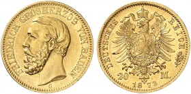 BADEN. Friedrich I., 1852-1907. J. 184, EPA 20/4. 
Ein zweites Exemplar.
vz